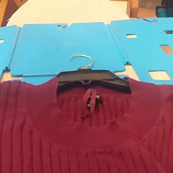 AB569 Apt 9 Purple Stretch Sweater, medium - Picture 3 of 6